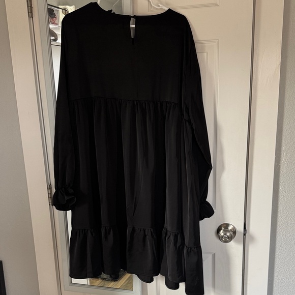 Chic Soul Black Ruffle Dress - Picture 2 of 3